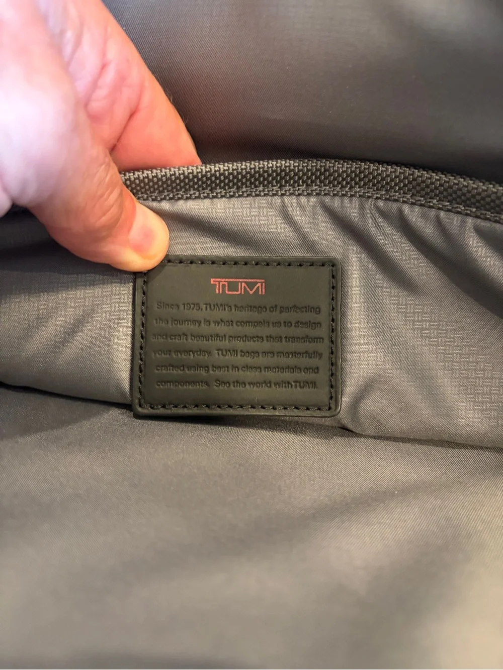 Tumi Black Leather Briefcase with Dual Handles